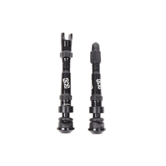 e*thirteen High Volume Aluminum Tubeless Valves 40mm, Black - RACKTRENDZ