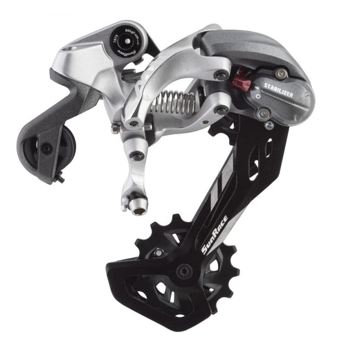 SunRace Unisex's RDMX60 Rear derailleur, Black, 10-12 Speed - RACKTRENDZ