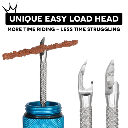 Peaty's Holeshot Tubeless Puncture Plugger Kit, Turquoise - RACKTRENDZ