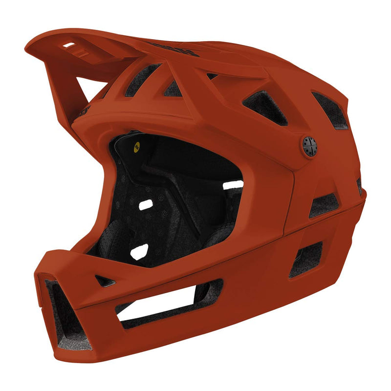 Chargez l&#39;image dans la visionneuse de la galerie, IXS Unisex Trigger FF MIPS Helmet (Burnt Orange,M/L)- Adjustable with Compatible Visor 58-62cm Adult Helmets for Men Women,Protective Gear with Quick Detach System &amp; Magnetic Closure - RACKTRENDZ
