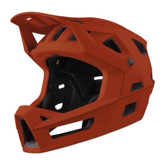 IXS Unisex Trigger FF MIPS Helmet (Burnt Orange,M/L)- Adjustable with Compatible Visor 58-62cm Adult Helmets for Men Women,Protective Gear with Quick Detach System & Magnetic Closure - RACKTRENDZ