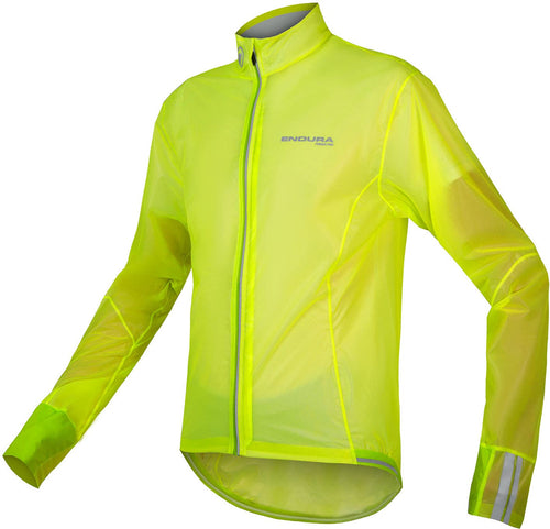 Endura Men's FS260-Pro Adrenaline Race Cape II - Lightweight, Waterproof & Breathable Cycle Shell, Hi-viz Yellow, Small - RACKTRENDZ