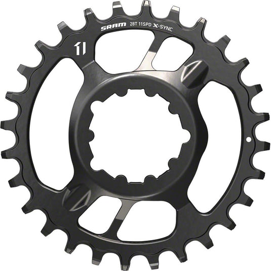 SRAM Unisex's X-Sync 30T Direct Mount 3mm Offset Steel 3.5mm 11 Speed Chainring, Black - RACKTRENDZ