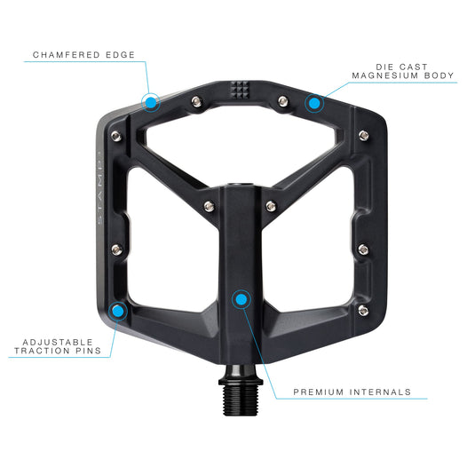 PÉDALE CRANKBRO STAMP 3 LG BLK
