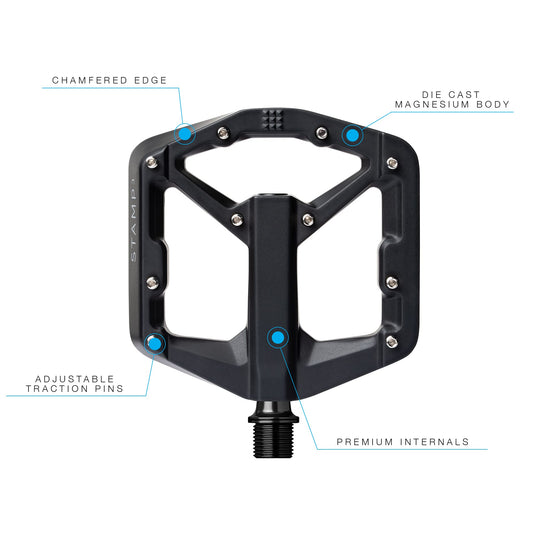 PÉDALE CRANKBRO STAMP 3 SM BLK