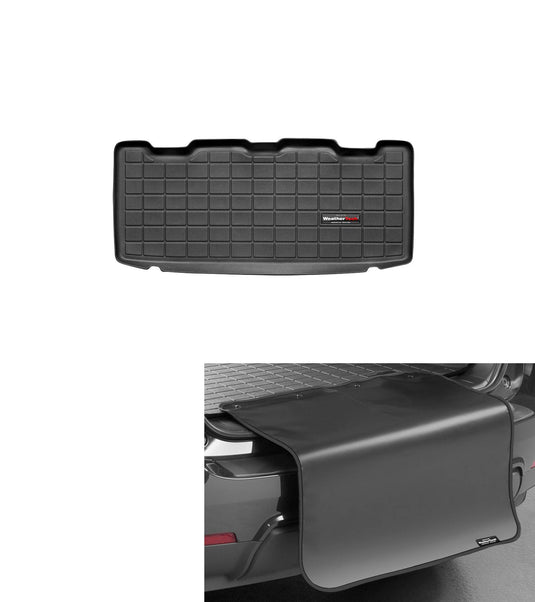 Weathertech Cargo Trunk Liner with Bumper Protector for MINI Cooper, Hardtop, Trunk with Bumper Protector (40340SK), Black