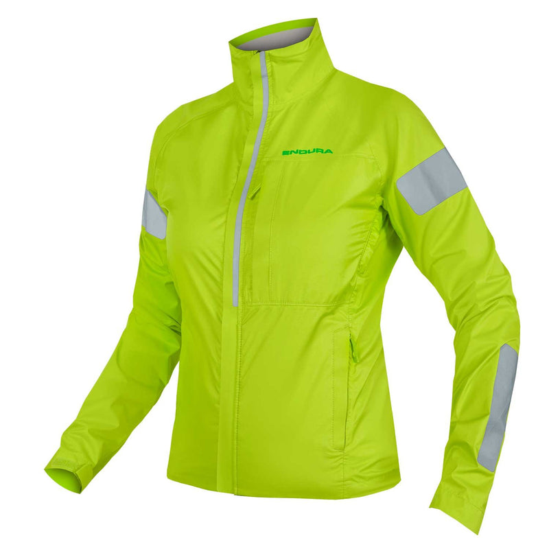 Load image into Gallery viewer, Endura Women&#39;s Urban Luminite Cycling Jacket - Hi-Viz, 2.5-Layer Waterproofing Jacket Hi-Viz Yellow, X-Small - RACKTRENDZ
