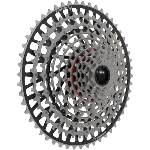 SRAM, XS-1297 XX Eagle T-Type, Cassette, Silver/Black, Speed: 12, 10-52T - RACKTRENDZ