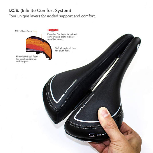 Serfas Men's Road/MTB Comfort Saddle - RACKTRENDZ