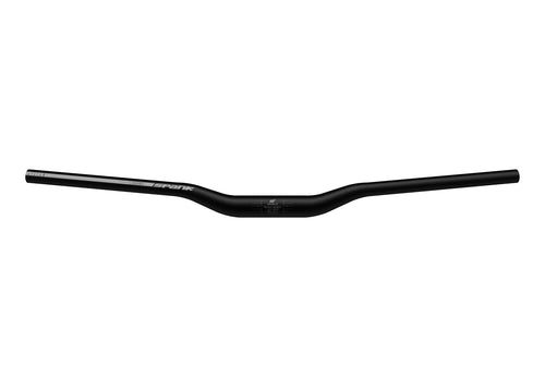 Spank Spoon 35 Bar (Clamp Diameter: 35mm, Length: 800mm, 5° up x 8° backsweep, Black), Shotpeen Anodised, Mountain Bike Handlebar, Ideal for ASTM 5, All mountain, trail, free ride, E-Bike - RACKTRENDZ