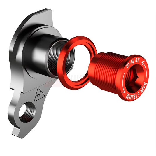 Wheels Manufacturing, DROPOUT-404-02 UDH, Derailleur Hanger, Red - RACKTRENDZ