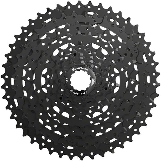 SunRace M993 Cassette - 9 Speed 11-46t ED Black Alloy Spider and Lockring - RACKTRENDZ