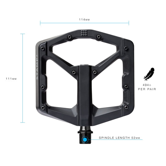 PÉDALE CRANKBRO STAMP 2 LG BLK
