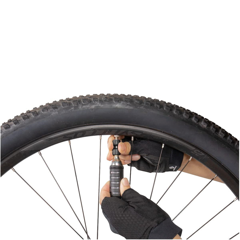 Chargez l&#39;image dans la visionneuse de la galerie, Topeak Nano Airbooster CO2 Bicycle Tyre Inflator with 25g Cartridge and Sleeve - RACKTRENDZ
