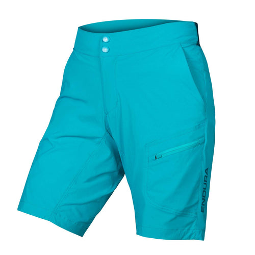 Endura Women's Hummvee Lite Cycling Short with Liner Pacific Blue, Large - RACKTRENDZ