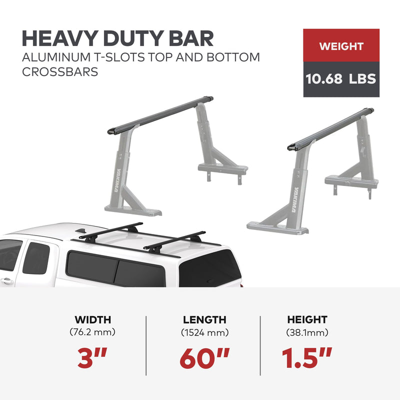 Load image into Gallery viewer, Yakima 60 Inch Heavy Duty Crossbars w/Rubber Infill, Works w/StreamLine Towers
