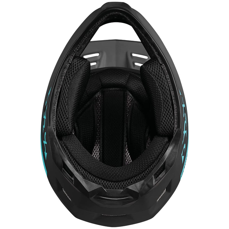 Chargez l&#39;image dans la visionneuse de la galerie, IXS Xult DH Unisex Adult Mountain Bike/E-Bike/BMX Full Face Helmet, Blue Lagoon, Medium - RACKTRENDZ
