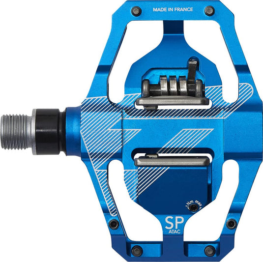 TIME, Speciale 12, Pedals, Body: Aluminum, Spindle: Steel, 9/16'', Blue, Pair - RACKTRENDZ