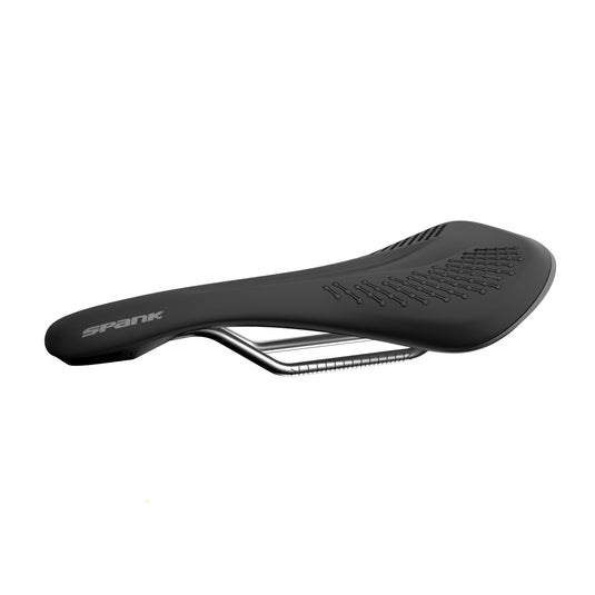 Spank Oozy 220 Anatomic Trail Bicycle Saddle, Waterproof Saddle Bicycle, Universal Fit, Bicycle Seat with Ergonomic Zone Concept for Men & Women, Bike Saddle (Black Grey) - RACKTRENDZ