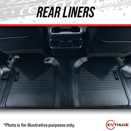 Enthuze Floor Liners for 2018-2025 Jeep Wrangler JL 4-Door