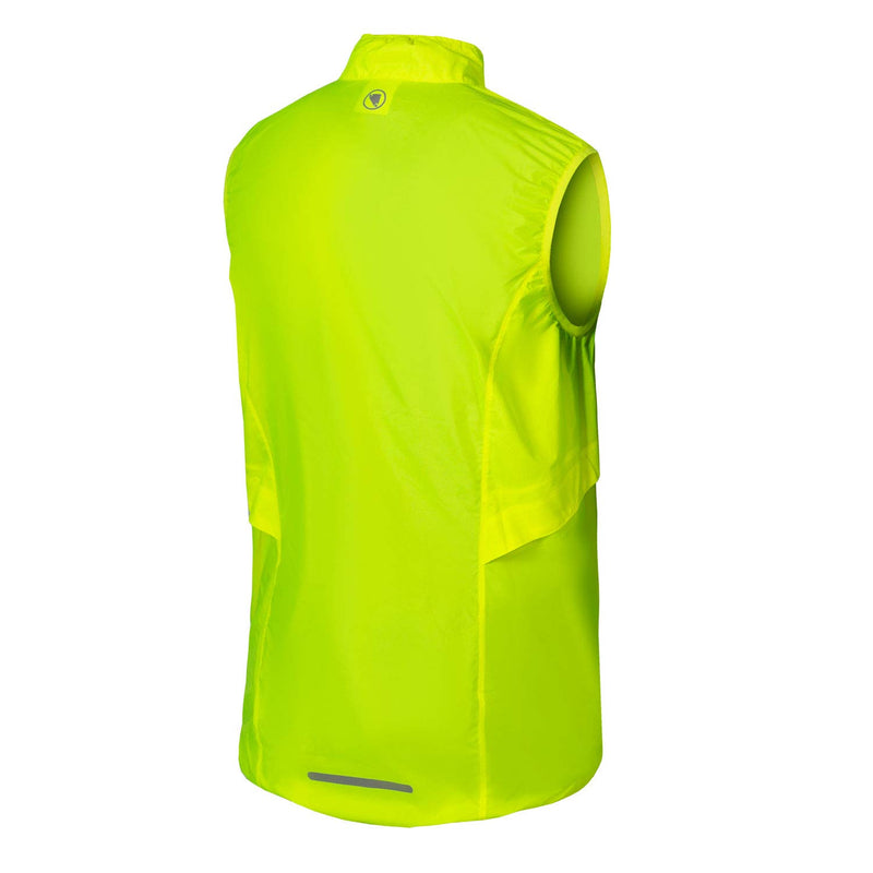 Load image into Gallery viewer, Endura Men&#39;s Pakagilet Windproof Cycling Vest Hi-Viz Yellow, Large - RACKTRENDZ
