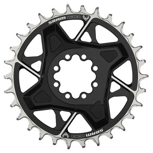 SRAM, Eagle T-Type DM X0 3mm Offset, Chainring, Teeth: 34, Speed: 12, BCD: Direct Mount, Aluminum, Black - RACKTRENDZ
