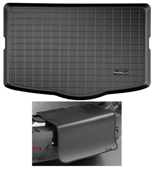 WeatherTech Cargo Trunk Liner with Bumper Protector for Nissan Rogue Sport - Cargo Tray in Lowest w/Bumper Protector (401030SK), Black