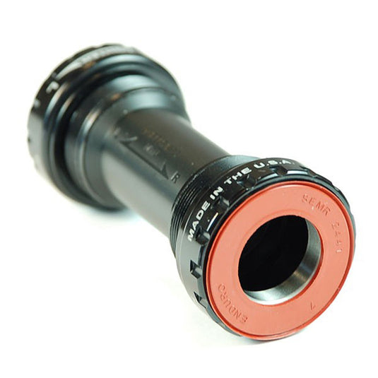 Wheels Manufacturing BB MTB Shells with Angular Contact Bearings, Black, Shimano 24mm Spindle - RACKTRENDZ