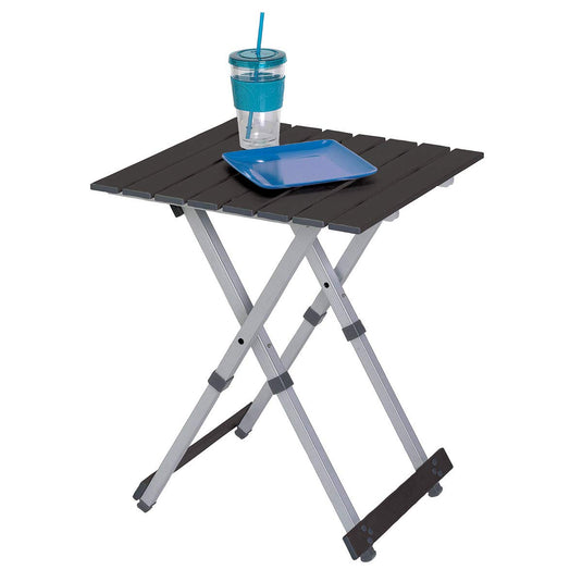 TABLE DE CAMPING COMPACTE 20 NOIRE CHROME