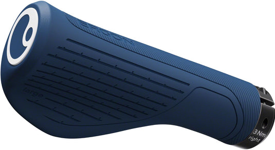 Ergon New GS1 EVO Ergonomic Bike Handlebar Grips, Nightride Blue/Large - RACKTRENDZ