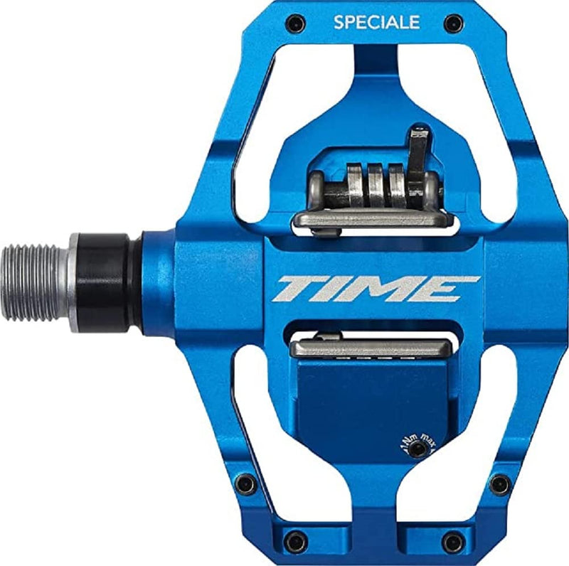 Load image into Gallery viewer, TIME, Speciale 12, Pedals, Body: Aluminum, Spindle: Steel, 9/16&#39;&#39;, Blue, Pair - RACKTRENDZ
