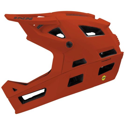 IXS Unisex Trigger FF MIPS Helmet (Burnt Orange,M/L)- Adjustable with Compatible Visor 58-62cm Adult Helmets for Men Women,Protective Gear with Quick Detach System & Magnetic Closure - RACKTRENDZ