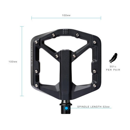 PÉDALE CRANKBRO STAMP 3 SM BLK
