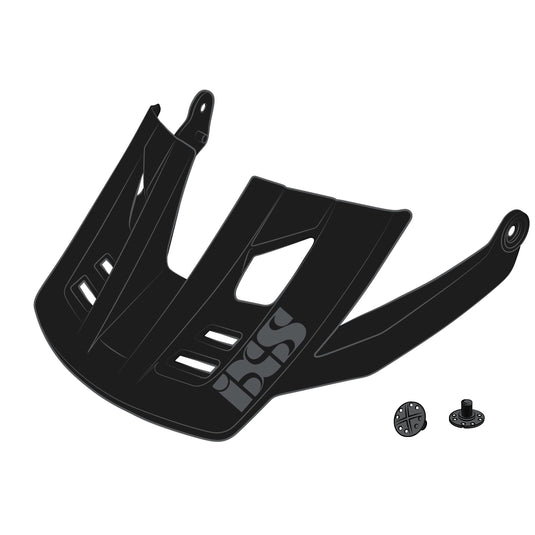 iXS Visor + pins Trigger FF Black SM - RACKTRENDZ