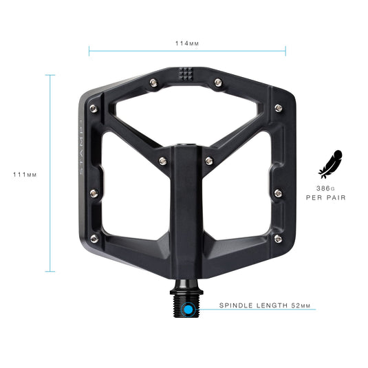 PÉDALE CRANKBRO STAMP 3 LG BLK