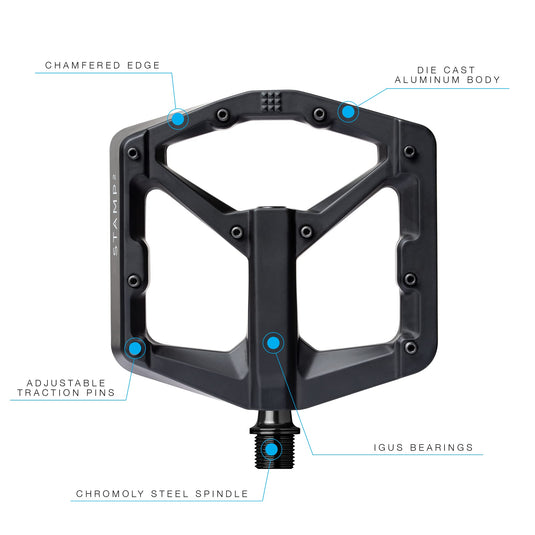 PÉDALE CRANKBRO STAMP 2 LG BLK