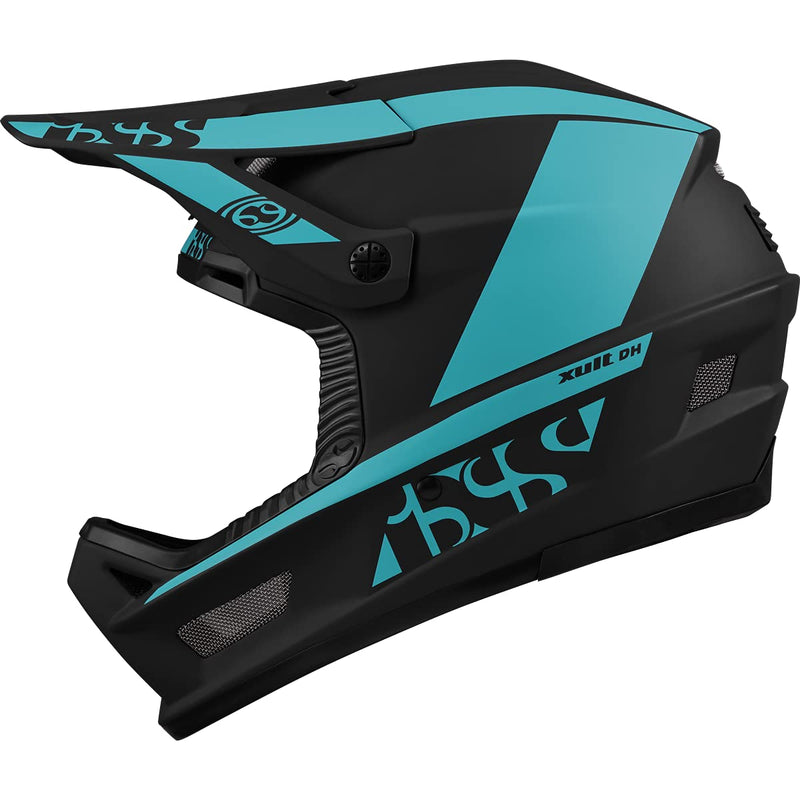 Chargez l&#39;image dans la visionneuse de la galerie, IXS Xult DH Unisex Adult Mountain Bike/E-Bike/BMX Full Face Helmet, Blue Lagoon, Medium - RACKTRENDZ
