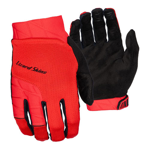 Lizard Skins Monitor Ops Cycling Gloves – Long Finger Unisex Road Bike Gloves – 3 Colors (Crimson RED, Medium) - RACKTRENDZ