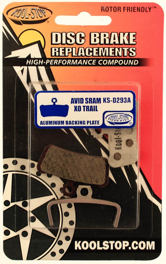 Kool Stop Avid Elixir X0 Trail Disc Brake Pads, Organic Compound, Alloy Backing - RACKTRENDZ