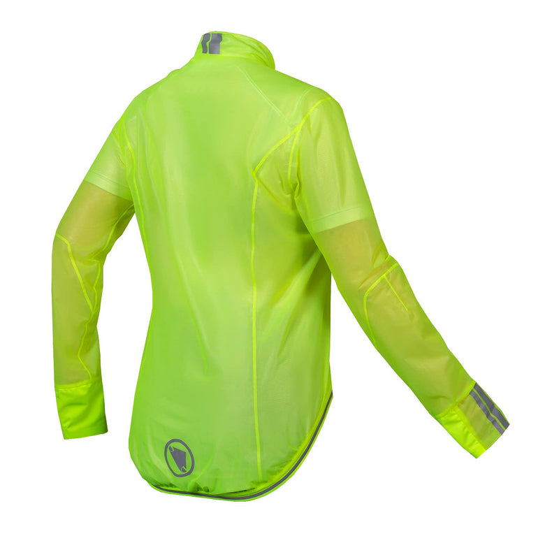 Load image into Gallery viewer, Endura Women&#39;s FS260-Pro Adrenaline Race Cape II - Lightweight, Waterproof &amp; Breathable Cycle Shell Hi-Viz Yellow, Medium - RACKTRENDZ
