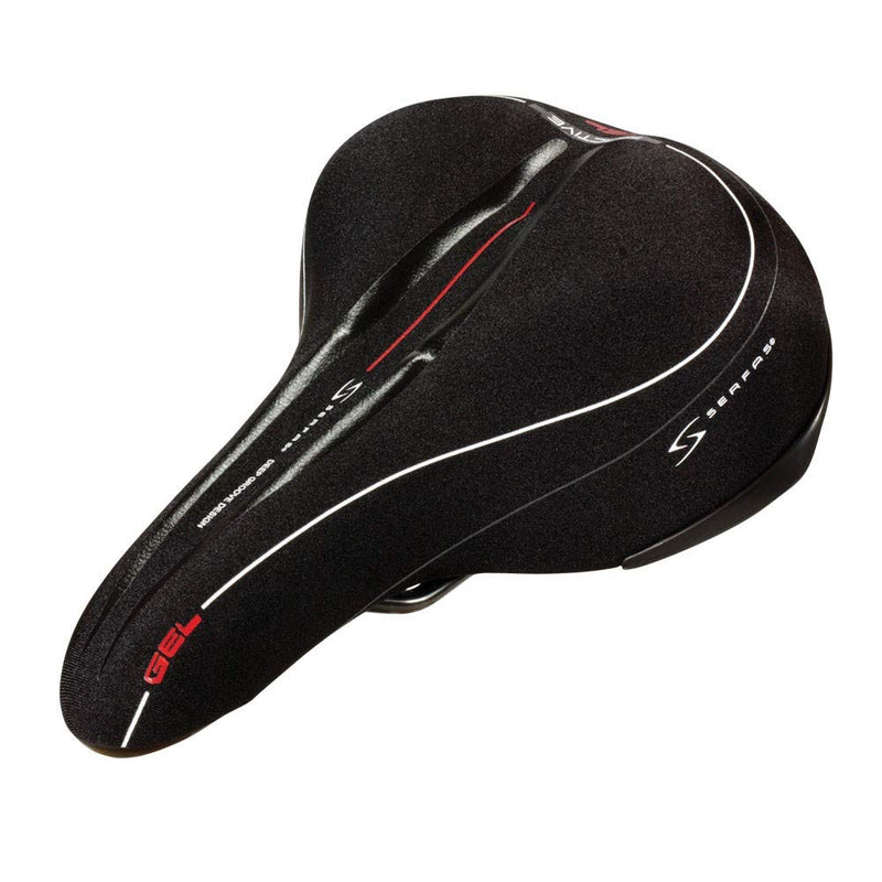 Chargez l&#39;image dans la visionneuse de la galerie, Serfas Men&#39;s Reactive Gel Bicycle Saddle - RACKTRENDZ
