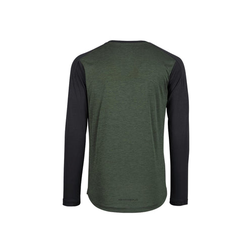 IXS Flow X MTB Jersey Long Sleeve Olive / Black, olive, XL - RACKTRENDZ