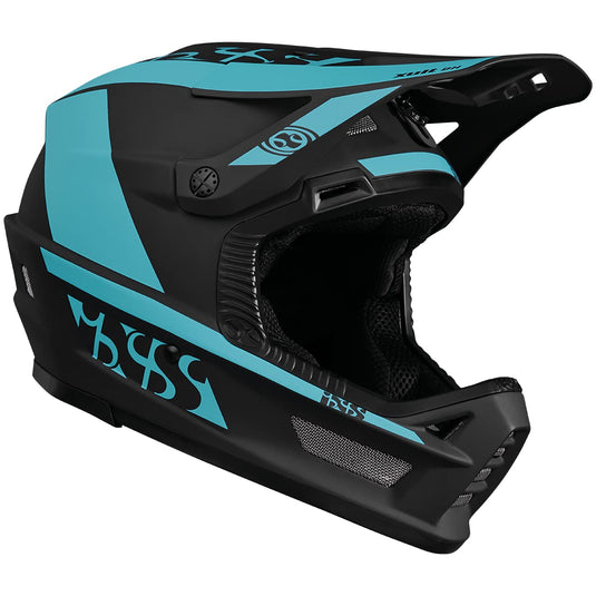 IXS Xult DH Unisex Adult Mountain Bike/E-Bike/BMX Full Face Helmet, Blue Lagoon, Medium - RACKTRENDZ