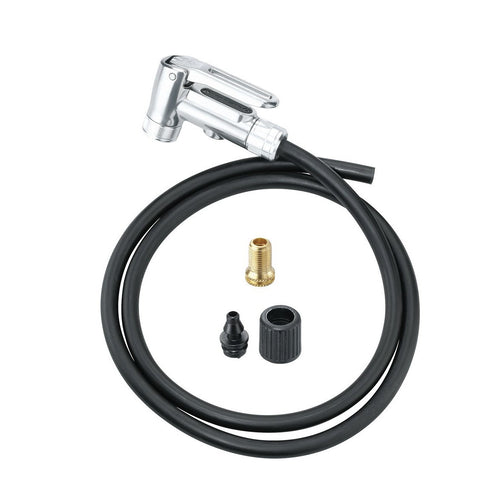 Topeak Floor Pump Smarthead DX Upgrade Kit with Full Metal Head Hose , Black - RACKTRENDZ