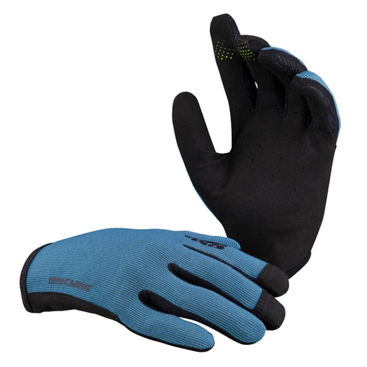 IXS Unisex Carve Gloves - Silicone Grippers and Slip on Design with Touchscreen/Biking/Hiking Compatible (Medium/Ocean Blue) - RACKTRENDZ