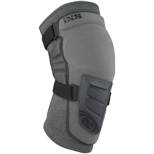 IXS Trigger Flow Zip Breathable Moisture- Knee pads (Grey, Large)- Knee Compression Sleeve Support for Men & Women, Wicking Padded Protective Knee Guards, Youth Knee Pads, Knee Protective Gear - RACKTRENDZ
