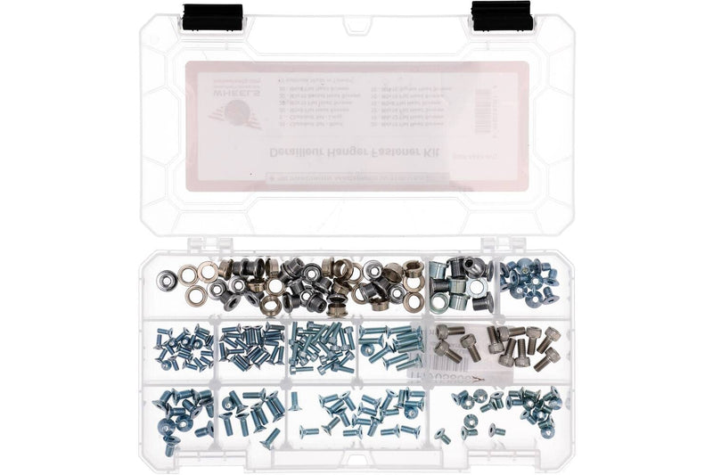 Load image into Gallery viewer, 200 Piece Assortment of Fasteners for Wheels Mfg derailleur Hangers. for a Complete List of Fastener Compatibility for All Current - RACKTRENDZ
