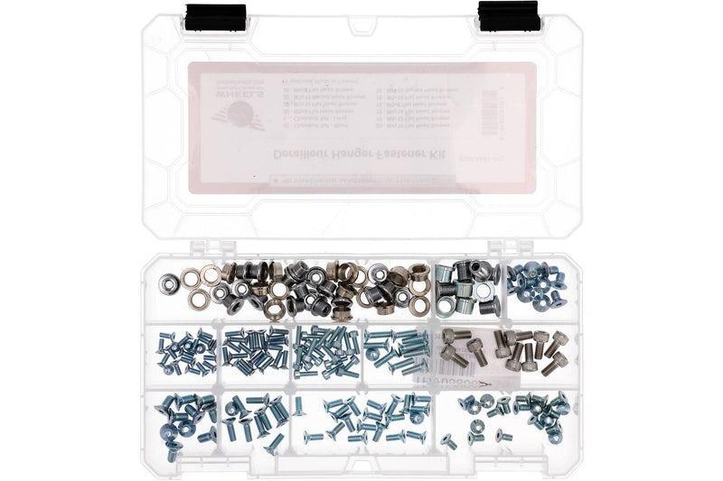 Chargez l&#39;image dans la visionneuse de la galerie, 200 Piece Assortment of Fasteners for Wheels Mfg derailleur Hangers. for a Complete List of Fastener Compatibility for All Current - RACKTRENDZ
