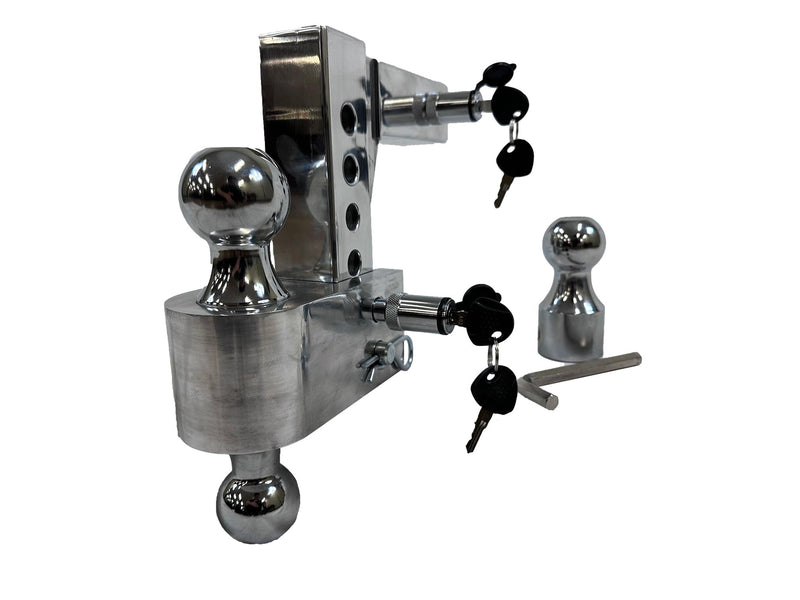 Load image into Gallery viewer, Enthuze 6" HD Aluminum Adjustable Hitch with 3 Ball Sizes
