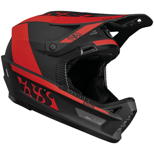 IXS Xult DH Helmet Black/Red Head Circumference 53-56 cm 2022 - RACKTRENDZ
